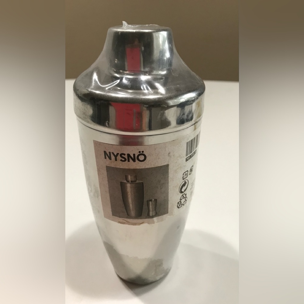 ☀️☀️☀️NWT IKEA Stainless Steel Cocktail Tumbler, 8” Tall